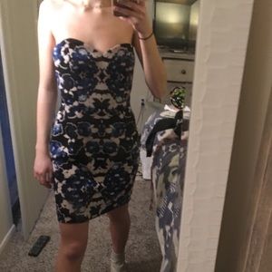 NBD strapless cocktail dress